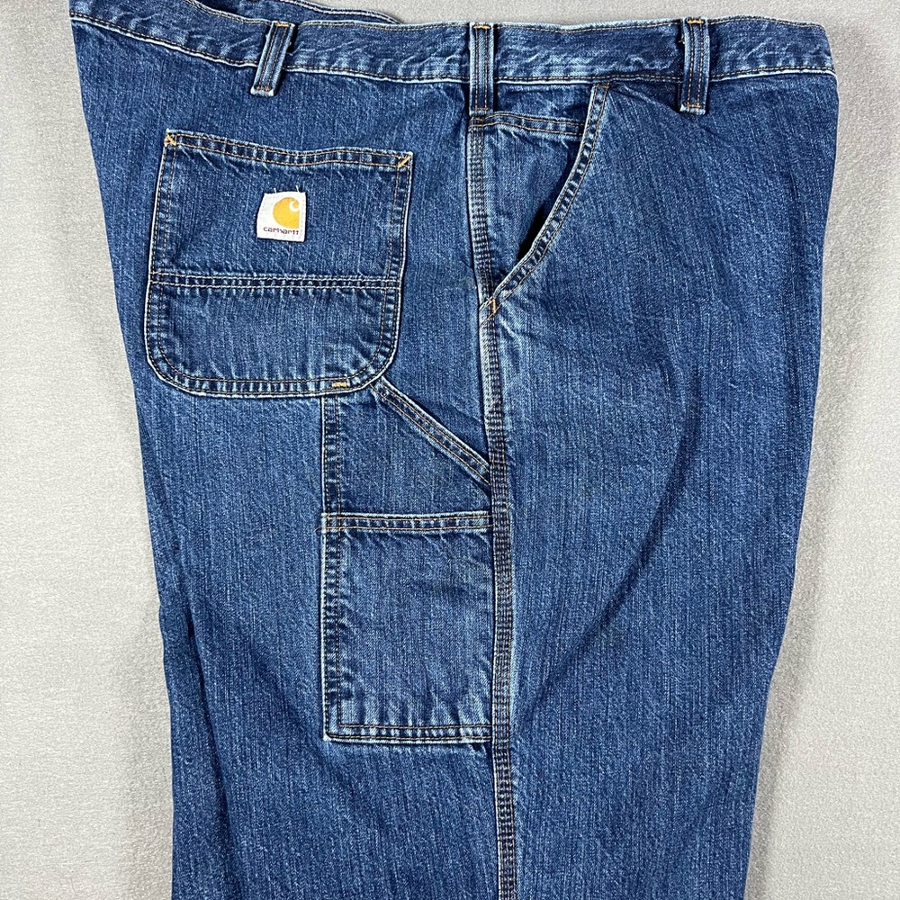 Carharrt Men’s Loose Fit Denim Carpenter Jeans Men Size 42x32 - Picture 11 of 11